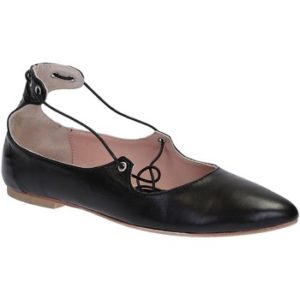 Leonardo Shoes Baleríny 117-30 CUOIO NAPPA NERO Černá