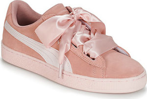 Puma Tenisky Dětské JR SUEDE HEART JEWEL.PEACH Růžová