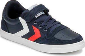 Hummel Tenisky Dětské SLIMMER STADIL LEATHER LOW JR Modrá