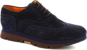 Leonardo Shoes Šněrovací polobotky 3863-6 PE CAMOSCIO BLU Modrá