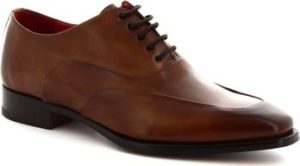 Leonardo Shoes Šněrovací polobotky 8741E19 VITELLO DELAV? BRANDY Hnědá