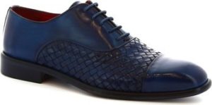 Leonardo Shoes Šněrovací polobotky 188 V.BLU INTRECCIATO Modrá