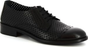 Leonardo Shoes Šněrovací polobotky 4641 ROK NERO Černá