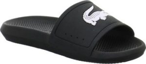 Lacoste pantofle Croco Slide Černá