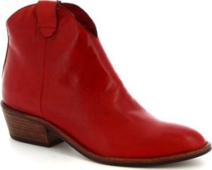 Leonardo Shoes Kotníkové kozačky Z122 AMERICA ROSSO Červená