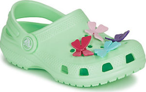 Crocs Pantofle Dětské CLASSIC BUTTERFLY CHARM CLG PS Zelená