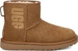 UGG Zimní boty Classic Mini Rubber Logo Hnědá