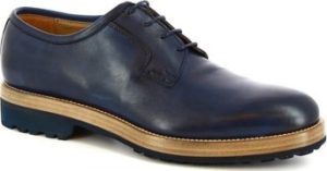 Leonardo Shoes Šněrovací polobotky 1023_1 PE VITELLO BLUE Modrá