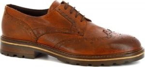 Leonardo Shoes Šněrovací polobotky M287-04 BUFALO BRANDY Hnědá