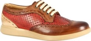 Leonardo Shoes Šněrovací polobotky 7797 TOM CAPRI AV BRANDY ROSSO Hnědá