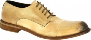 Leonardo Shoes Šněrovací polobotky 2463/13 PAPUA BEIGE CUOIO Béžová