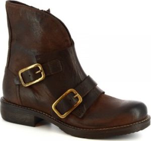 Leonardo Shoes Kotníkové kozačky 32525/100 OXID OHIO WENGHE Hnědá