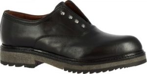 Leonardo Shoes Šněrovací polobotky D563 VITELLO NERO Černá