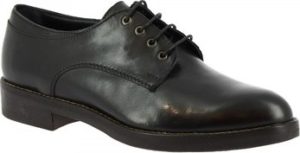 Leonardo Shoes Šněrovací polobotky P153 ANTICO NERO Černá