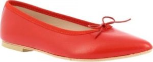 Leonardo Shoes Baleríny 1178 NAPPA ROSSO Červená