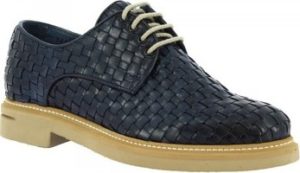 Leonardo Shoes Šněrovací polobotky 9459E20 VITELLO AV BLU Modrá