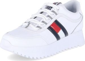 Tommy Hilfiger Tenisky High Cleated Flag Bílá