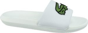 Lacoste pantofle Croco Slide 319 Bílá