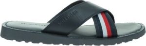 Tommy Hilfiger Dřeváky Criss Cross Leather Sandal ruznobarevne