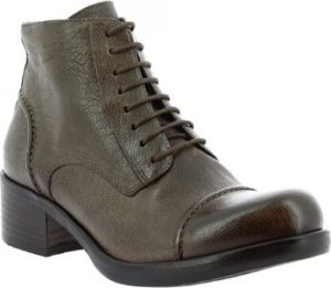 Leonardo Shoes Kotníkové kozačky W947-09 BUFALO MASTICE Hnědá