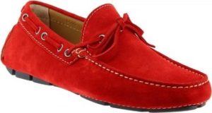 Leonardo Shoes Mokasíny 8103AF SOFTY ROSSO Červená