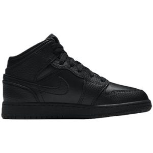 Nike Tenisky Dětské Air Jordan 1 Mid GS Černá