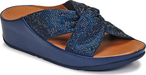 FitFlop Sandály TWISS CRYSTAL SLIDE Modrá