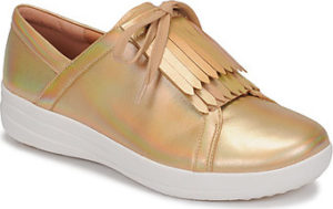 FitFlop Tenisky F-SPORTY II LACE UP FRINGE SNEAKERS-IRIDESCENT LTR Zlatá