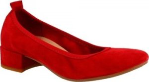 Leonardo Shoes Baleríny 2381/JESSICA CAMOSCIO ROSSO Červená