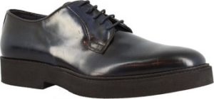 Leonardo Shoes Šněrovací polobotky 730-16 PE ABBRASIVA BLU Modrá