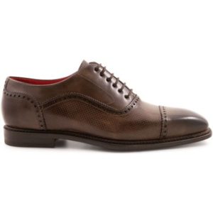 Leonardo Shoes Šněrovací polobotky 5211 TALPA Hnědá