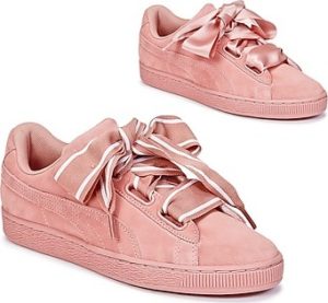 Puma Tenisky Basket Heart Satin Růžová