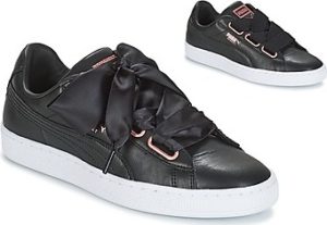 Puma Tenisky WN SUEDE HEART LEATHER.BLA Černá