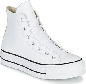 Converse Tenisky CHUCK TAYLOR ALL STAR LIFT CLEAN LEATHER HI Bílá