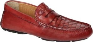 Leonardo Shoes Mokasíny 06989 11002 FORMA SCA OXF DEL ROSSO Červená