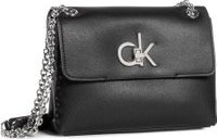 Kabelka Calvin Klein Ew Conv Flap Crossbody Md K60K606675 Černá