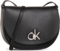 Kabelka Calvin Klein Re-Lock Saddle Bag K60K606678 Černá