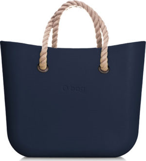 Obag MINI NAVY S KRÁTKÝM PROVAZEM NATURAL