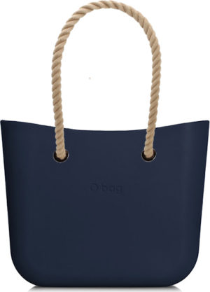 Obag MINI NAVY S PROVAZEM NATURAL