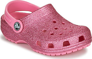 Crocs Pantofle Dětské CLASSIC GLITTER CLOG K Růžová