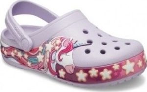 Crocs Pantofle Dětské Klapki Fun Lab Unicorn Band Clog Fialová