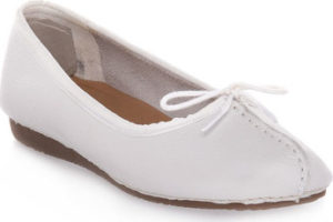 Clarks Baleríny FRECKLE ICE WHITE Bílá