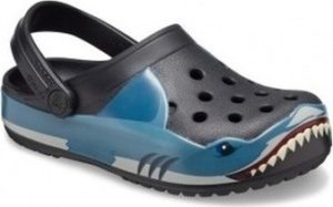 Crocs Pantofle Dětské Fun Lab Shark Band Cg K Černá