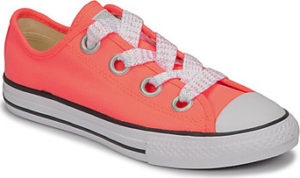 Converse Tenisky Dětské CTAS BIG EYELET OX LAVA GLOW/WHITE/BLACK Růžová