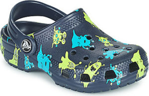 Crocs Pantofle Dětské CLASSIC MONSTER PRINT CLOG T Modrá