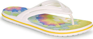 Crocs Žabky CROCBAND TIE DYE FLIP W Bílá