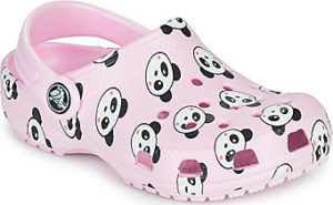 Crocs Pantofle Dětské CLASSIC PANDA PRINT CLOG K Růžová