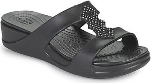 Crocs Dřeváky CROCSMONTEREYSHIMMERSLPONWDG W Černá