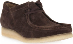 Clarks Kotníkové boty WALLABEE BROWN Hnědá