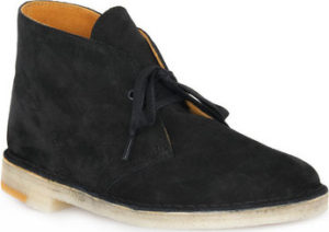 Clarks Kotníkové boty DESERT BOOT BLKCOM Černá